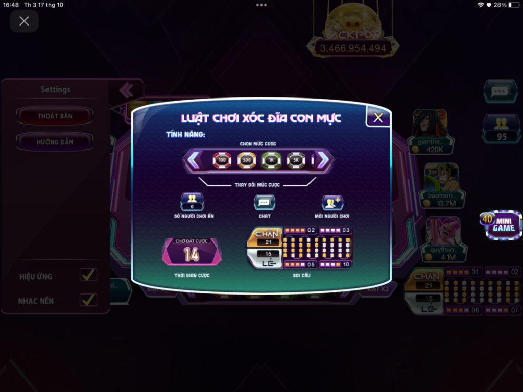 xocdia con muc 3 Lưu ý khi tham gia chơi đánh Xóc đĩa con mực tại link tai 789 club